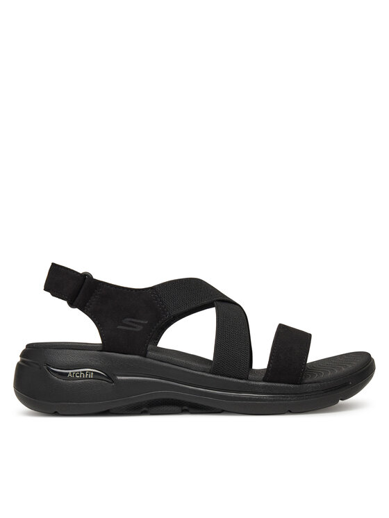 Skechers Sandale Skechers Go Walk Arch Fit Sandal-Treasured 140257/BBK Crna