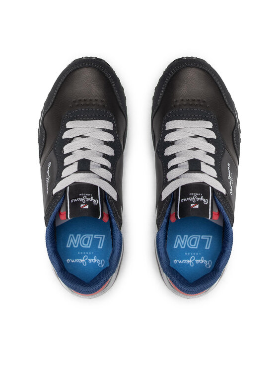 Pepe Jeans Sneakersy Pepe Jeans London One Cover B PBS30538 Czarny