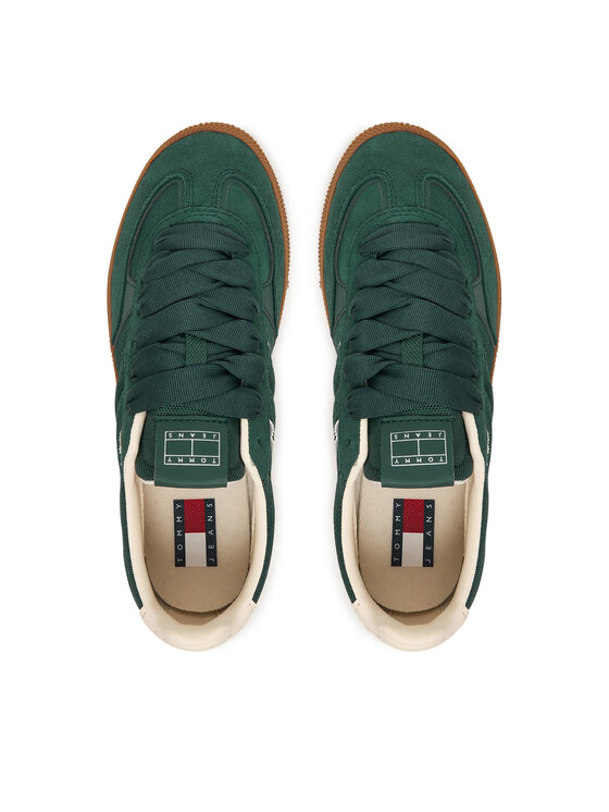 Tommy Jeans Superge Tommy Jeans The Greenwich Edge Suede EN0EN02924 Zelena