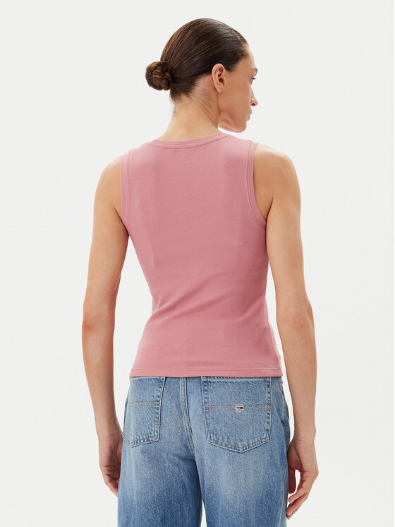 Tommy Jeans Tommy Jeans Top Essential DW0DW20673 Ružičasta Slim Fit