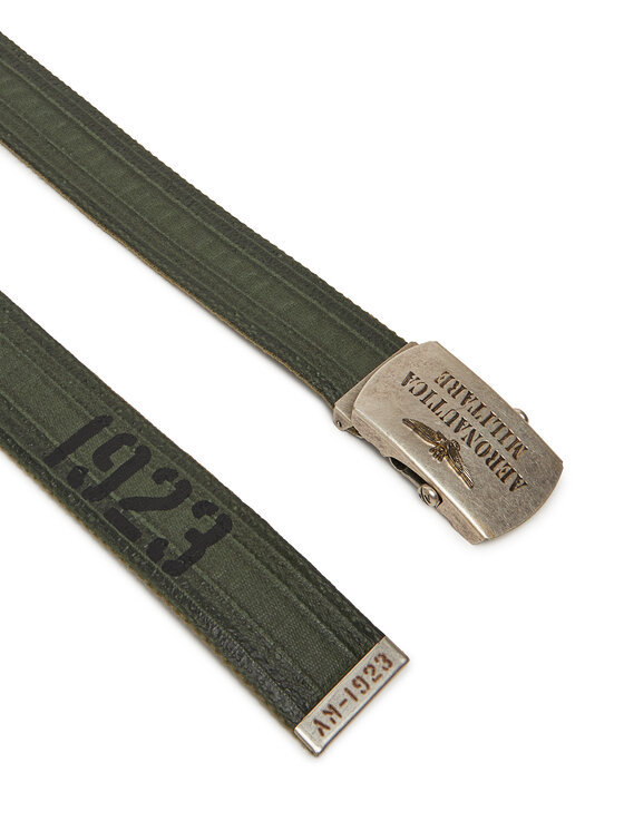 Aeronautica Militare Pasek Męski Aeronautica Militare 251CI317CT3585 Zielony