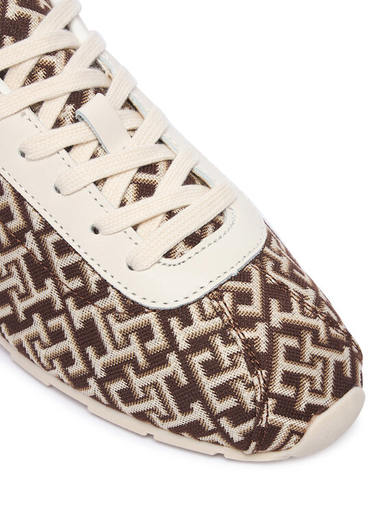 Tommy Hilfiger Sneakersy Tommy Hilfiger Bella Monogram Sneaker FW0FW09523 Hnědá
