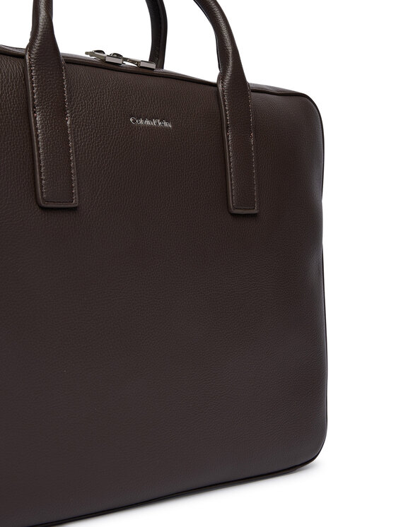 Calvin Klein Torba na laptopa Calvin Klein Raised Commuter LV04D3157G Brązowy