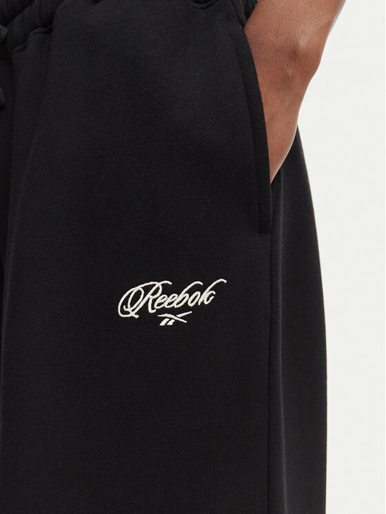 Reebok Reebok Donji dio trenerke Dominka RK25696CCW Crna Regular Fit