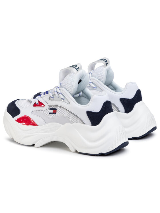 Tommy Jeans Сникърси Tommy Jeans Fashion Chunky Runner EN0EN00791 Бял