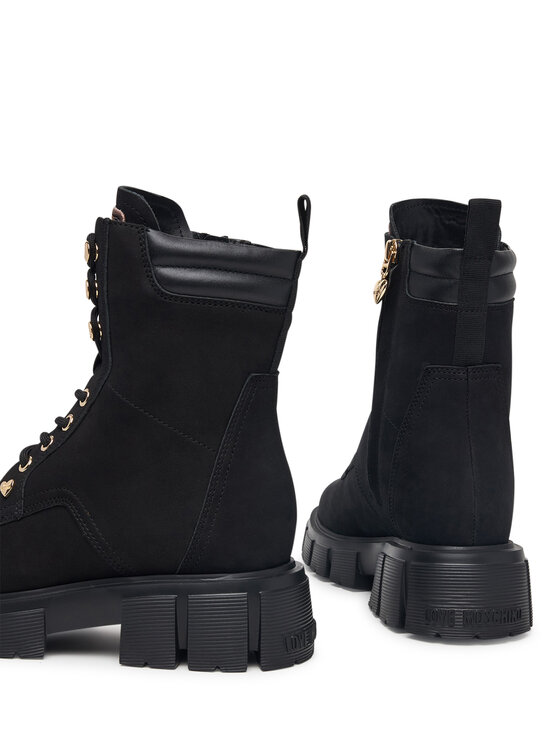 LOVE MOSCHINO Šnurovacia obuv LOVE MOSCHINO JA24205G0PIP0000 Čierna