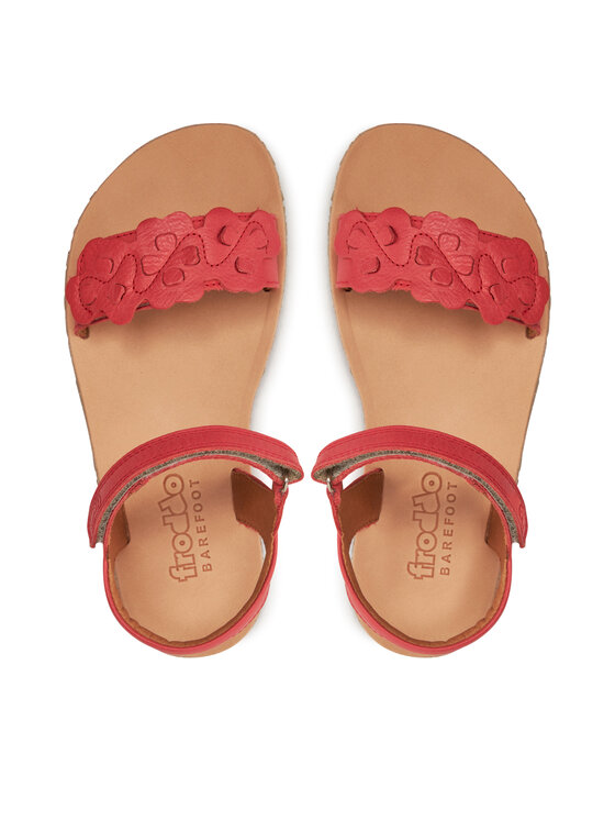 Froddo Sandały Froddo Barefoot Flexy Flowers G3150265 D Czerwony