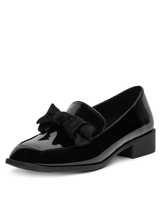DeeZee Čevlji brez vezalk DeeZee SQ873-1-BLACK PAT Črna