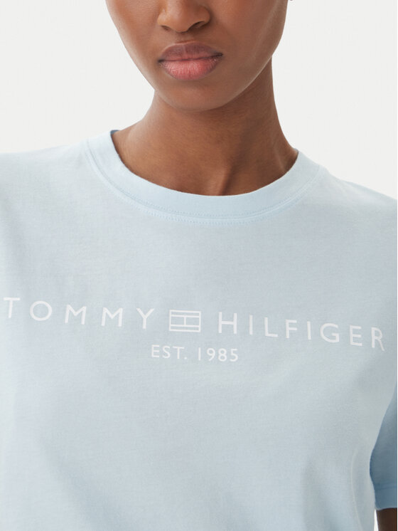 Tommy Hilfiger Tommy Hilfiger Camiseta WW0WW40276 Azul claro Regular Fit