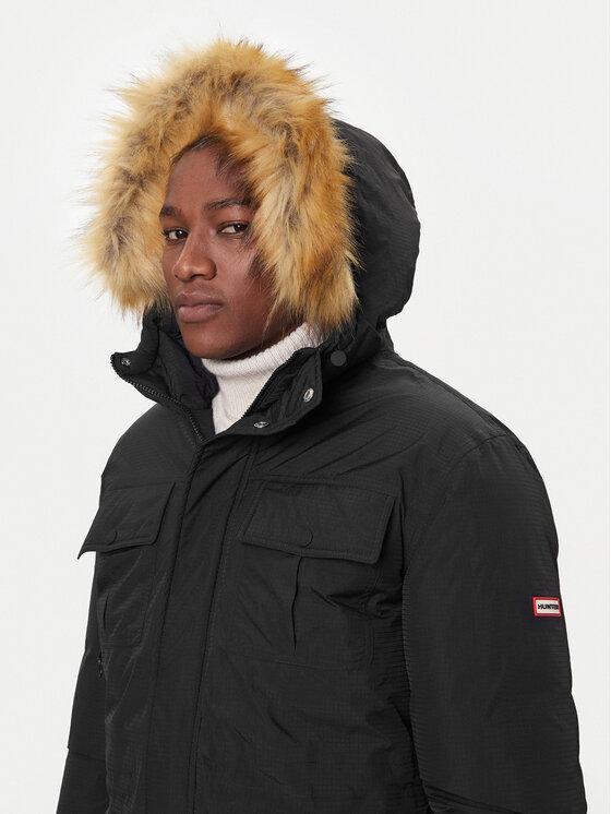 Hunter Hunter Parka Angus HARM0018252 Fekete Regular Fit