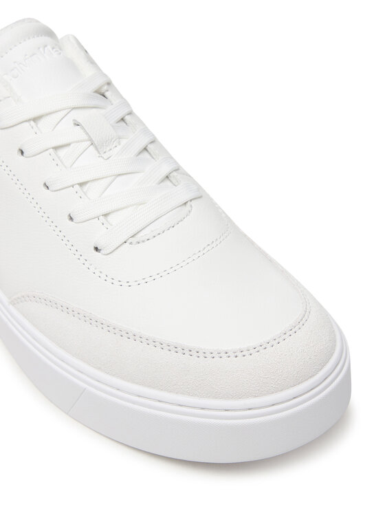 Calvin Klein Sneakersy Calvin Klein Classic Cups Oxf Tmb Lth-Su Tc HM0HM02354 Biały