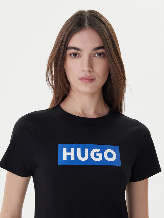 HUGO HUGO Футболка Classic 50510772 Чорний Slim Fit