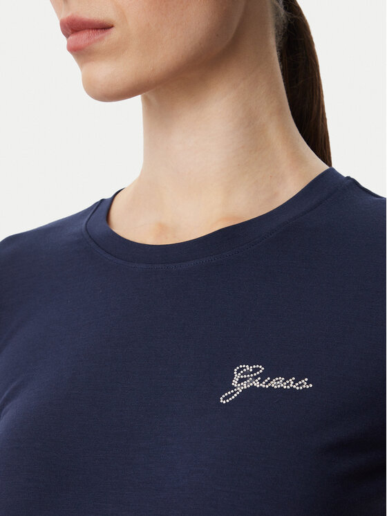 Guess Guess Camiseta W6YI12 K3751 Azul marino Regular Fit