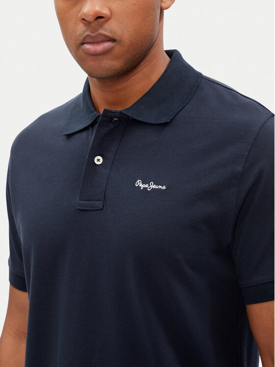 Pepe Jeans Pepe Jeans Pólóing Essential PM542298 Sötétkék Regular Fit