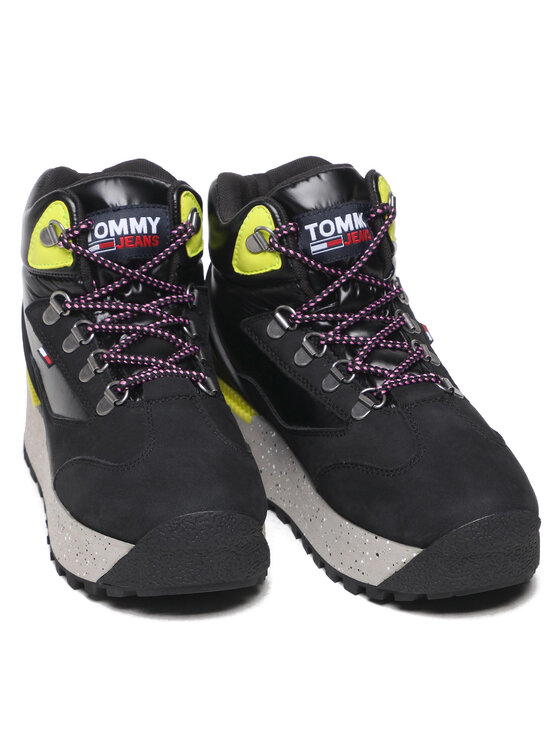 Tommy Jeans Laisvalaikio batai Tommy Jeans Hybrid Platform Boot EN0EN01589 Juoda