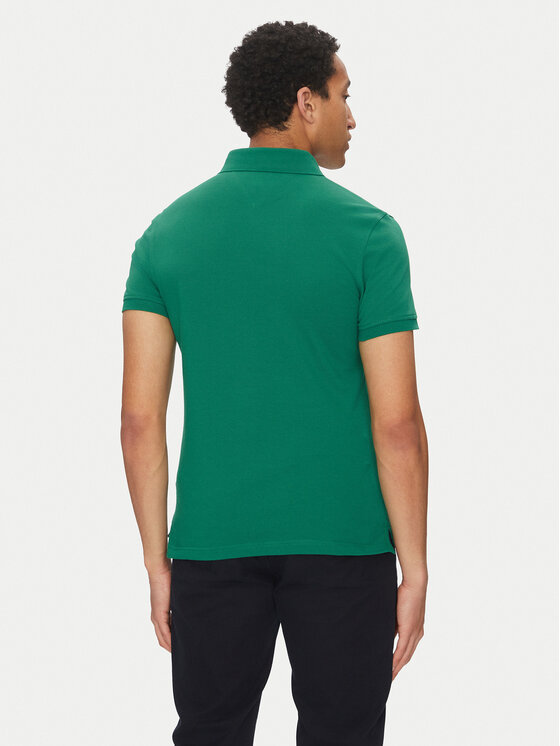 Tommy Hilfiger Tommy Hilfiger Polo majica 1985 MW0MW17771 Zelena Slim Fit