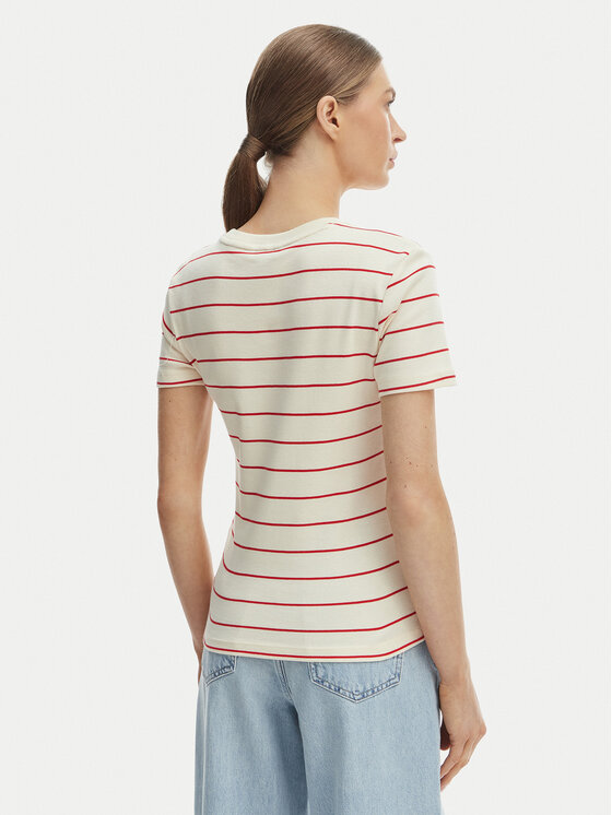 Tommy Hilfiger Tommy Hilfiger Camiseta New Cody WW0WW40587 Blanco Slim Fit