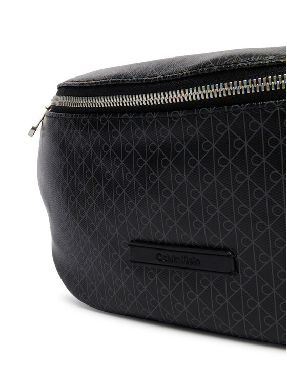 Calvin Klein Torbica oko struka﻿ Calvin Klein Emblem Aop Coated Waistbag LV04D3135G Crna
