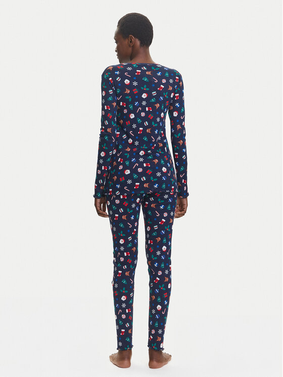 United Colors Of Benetton United Colors Of Benetton Πιτζάμα 3SUP3P03N Σκούρο μπλε Regular Fit