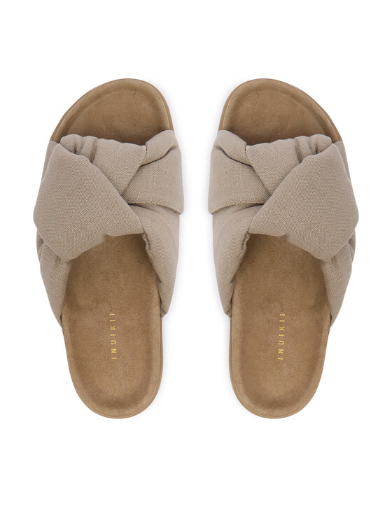 Inuikii Шльопанці Inuikii Oversized Linen Knot 1004.003.0171.250 Бежевий
