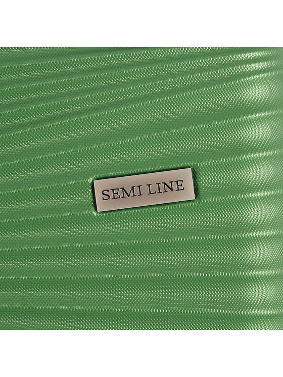 Semi Line Stredný kufor Semi Line T5746-2 Zelená