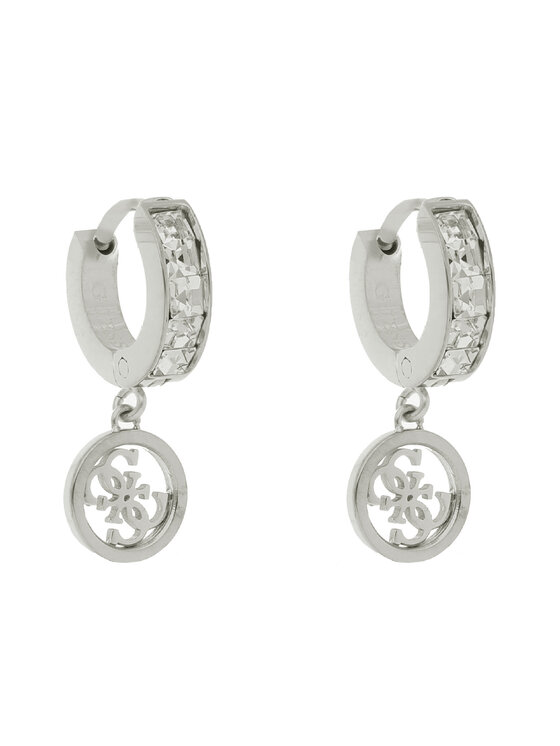 Guess Ohrringe Guess Huggie Me JUBE03 147JW Silberfarben