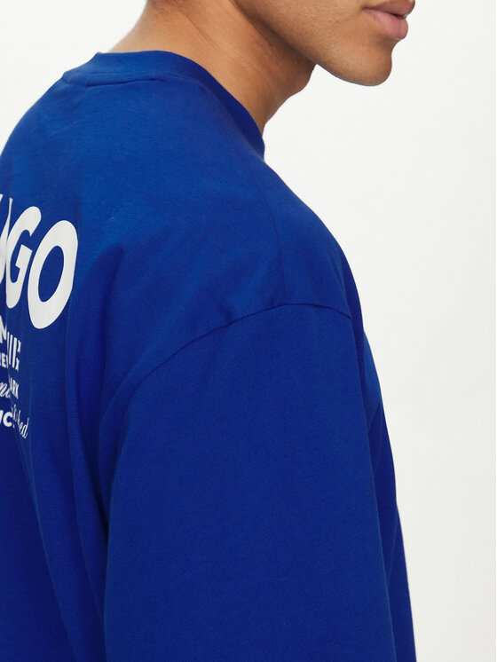 HUGO HUGO Футболка Nalono 50509776 Голубий Loose Fit