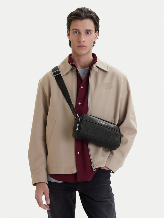 Tommy Hilfiger Borsellino Tommy Hilfiger Th Flag Monogram Camera Bag AM0AM14297 Nero