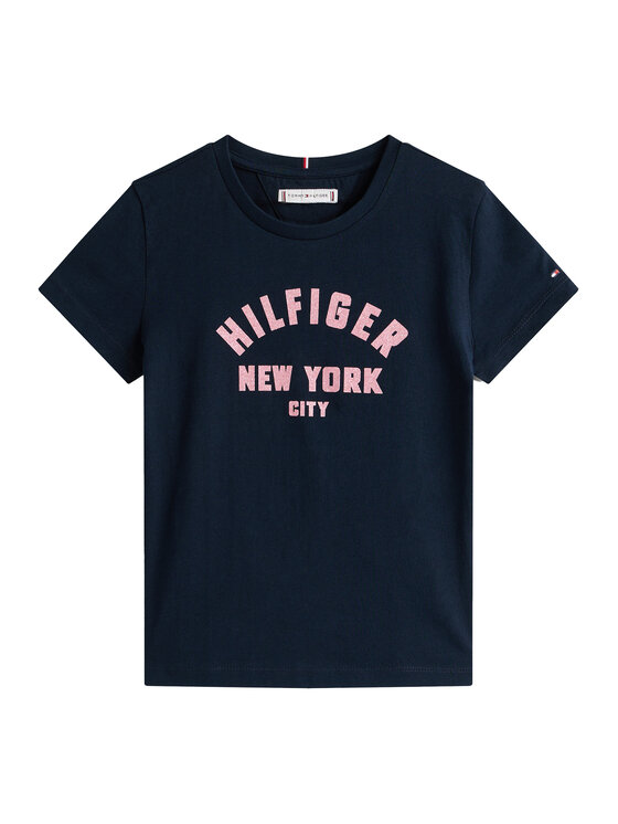 Tommy Hilfiger Tommy Hilfiger T-shirt Graphic KG0KG08813 Tamnoplava Regular Fit