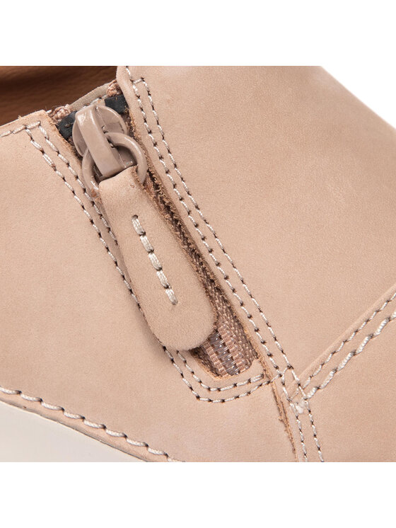 Clarks Κλειστά παπούτσια Clarks Appley Zip 261660074 Μπεζ