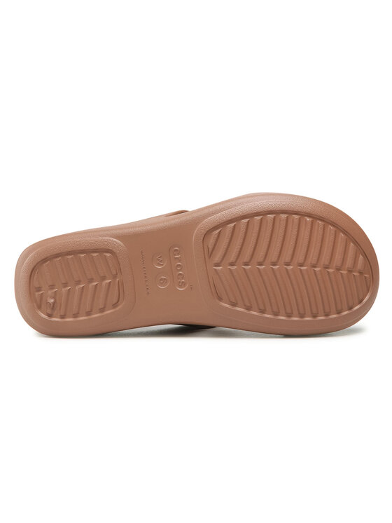 Crocs Natikače Crocs Monterey Shimmer Slip-On Wedge 207143 Smeđa