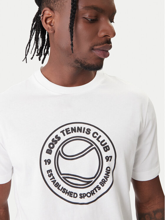BOSS BOSS Camiseta TS_Join Logo 50553648 Blanco Regular Fit