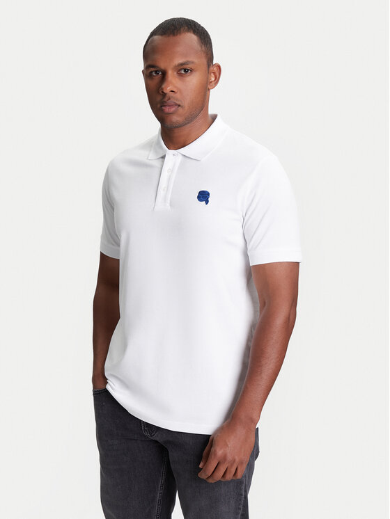 KARL LAGERFELD KARL LAGERFELD Polo majica 745022 553231 Bela Regular Fit