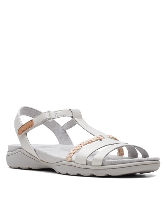 Clarks Szandál Clarks Amanda Tealite 26171126 Fehér