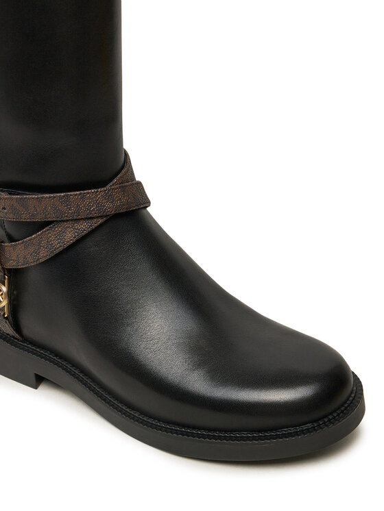 MICHAEL Michael Kors Kozačky MICHAEL Michael Kors Abigail Leather Riding Boot 40F4ABMB7L Černá
