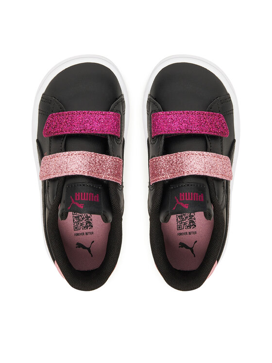 Puma Снікерcи Puma Smash 3.0 L Glitter Velcro V Inf 395610 07 Чорний