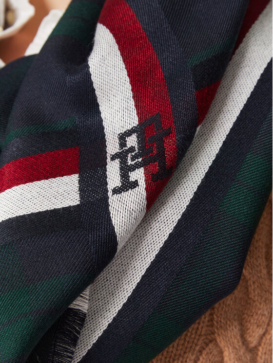 Tommy Hilfiger Chusta Tommy Hilfiger East Coast AW0AW14162 Zielony