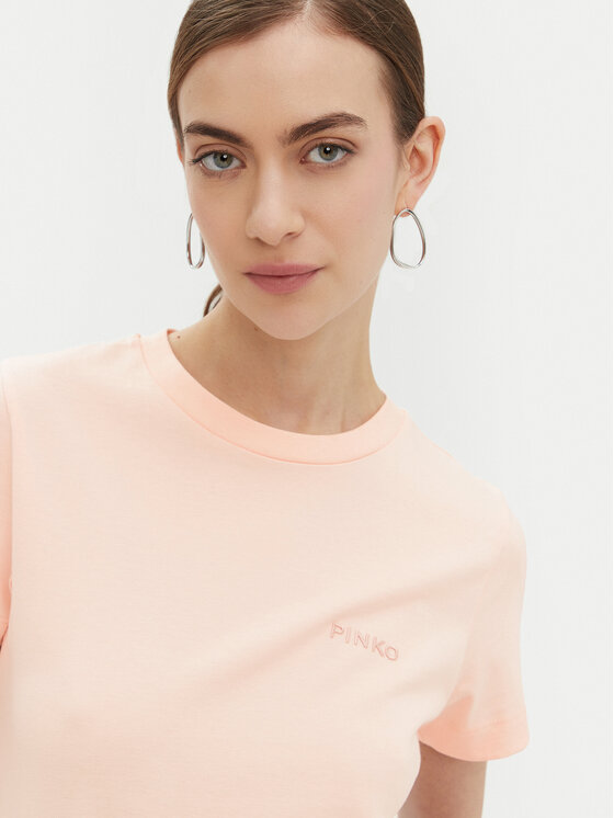 PINKO PINKO Футболка Start 101752 Рожевий Regular Fit