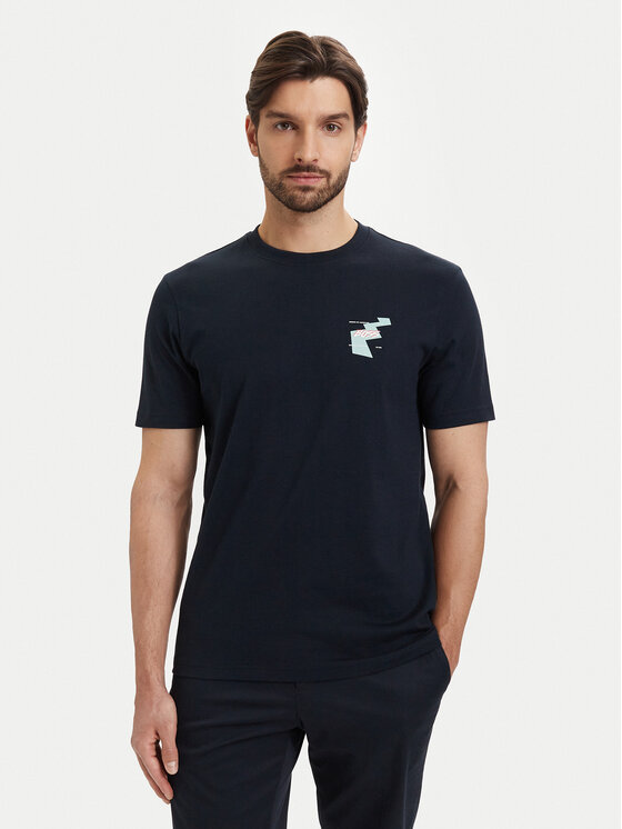 BOSS BOSS Camiseta Movement 50561872 Azul marino Regular Fit