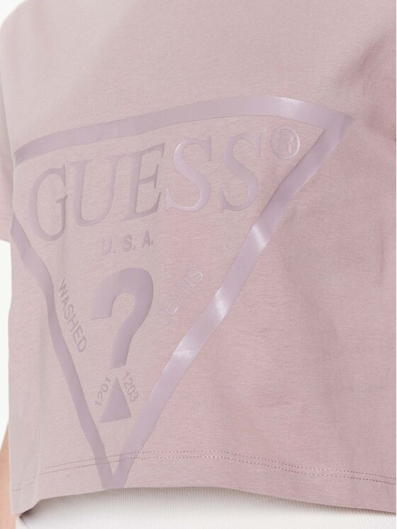 Guess Guess Футболка Adele V2YI06 K8HM0 Рожевий Boxy Fit