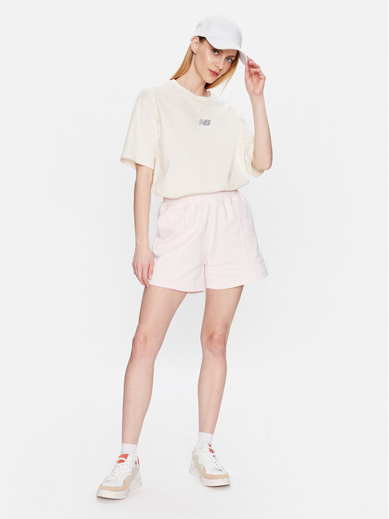 New Balance New Balance Majica WT31511 Bež Oversize