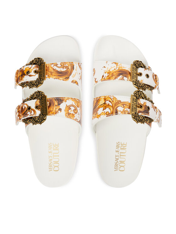 Versace Jeans Couture Шльопанці Versace Jeans Couture 80VA3SM1 ZS366 Золотий
