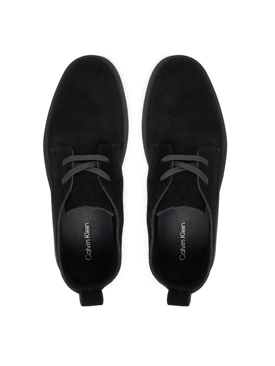 Calvin Klein Superge Calvin Klein Text Rubber Desert Boot Su HM0HM01978 Črna