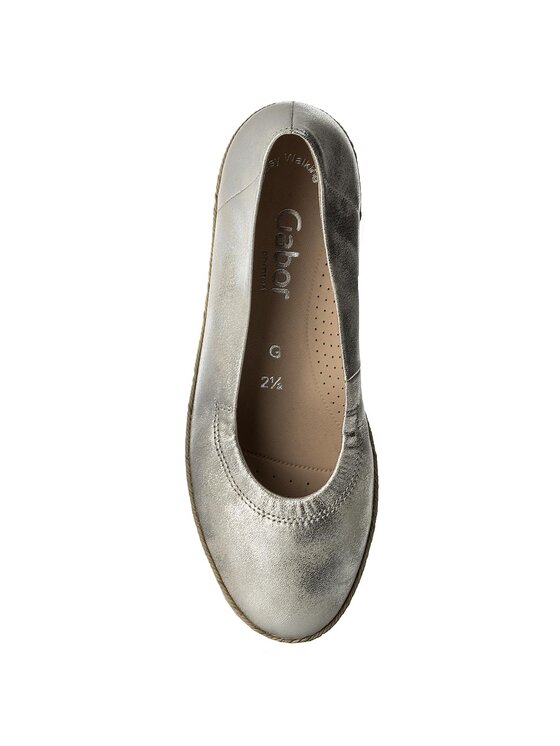 Gabor Espadryle Gabor 82.400.61 Srebrny