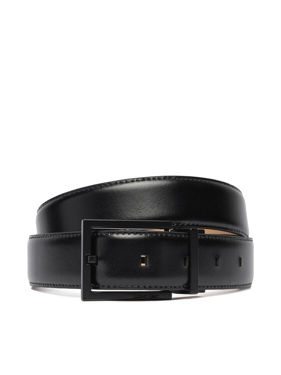 Calvin Klein Pánský pásek Calvin Klein Square Buckle 32Mm Adj LV04D7026G Černá