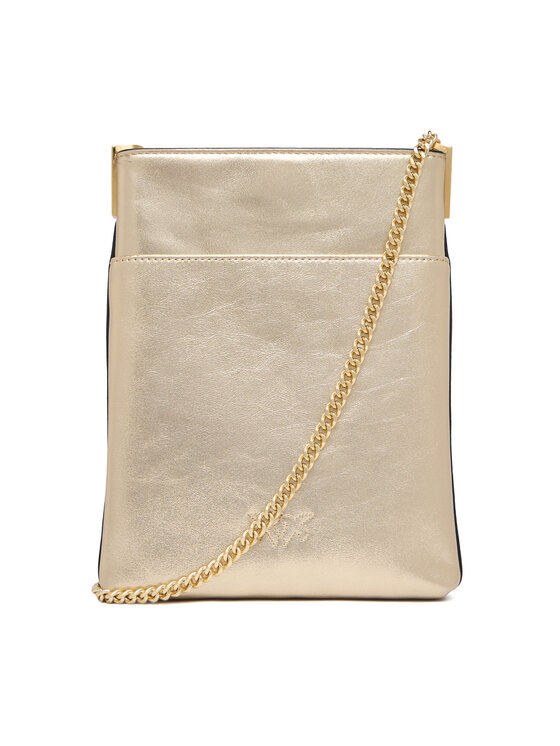 PINKO Torebka PINKO Flat Satchel AI 25-26 PCPL 105352 A2O9 Złoty
