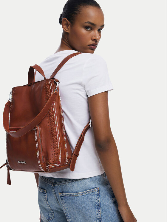 Desigual Mochila Desigual Trama Pretoria 25SAKP21 Marrón