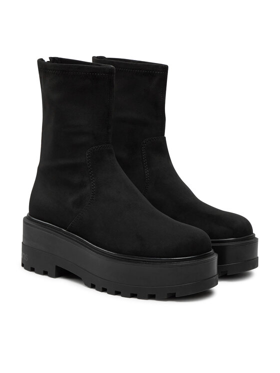 Calvin Klein Jeans Členková obuv Calvin Klein Jeans Flatform Zip Mg Ss YW0YW01602 Čierna