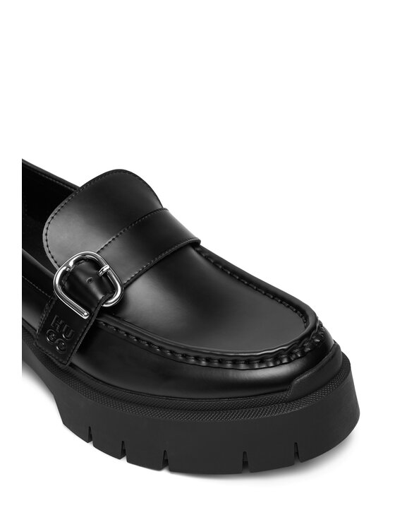 HUGO Loafersy HUGO 50548196 Černá