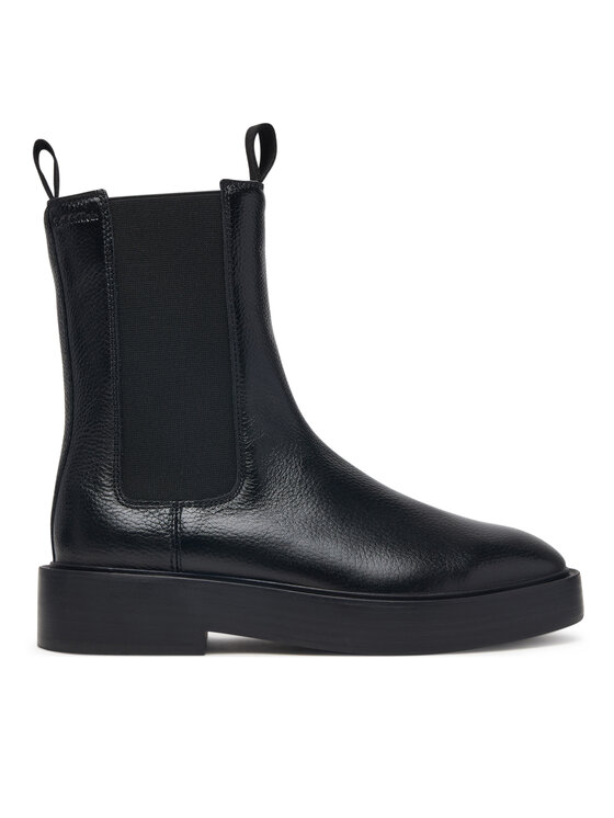 Calvin Klein Kotníková obuv s elastickým prvkem Calvin Klein Conc Welt Chelsea Boot Lth HW0HW03208 Černá